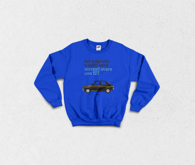 Sweatshirt Felpa girocollo fiat 127