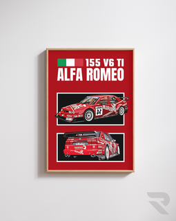 Alfa Romeo 155 V6 TI - Poster