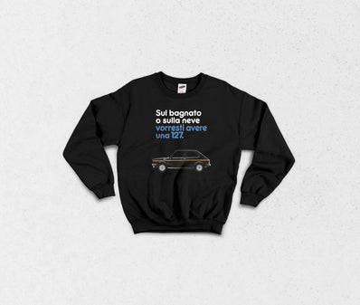 Sweatshirt Felpa girocollo fiat 127