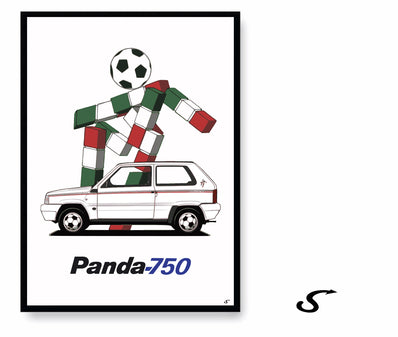 Fiat Panda 750 Italia 90 | Basic Ciao Iconic Mascotte & Panda