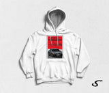 Hoodie Felpa bianca con cappuccio - Audi 100