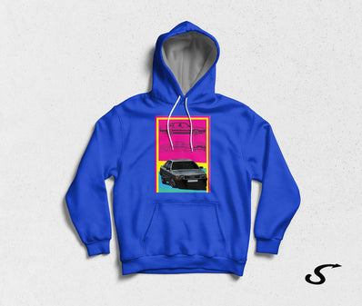 Hoodie Felpa bianca con cappuccio - Audi 100