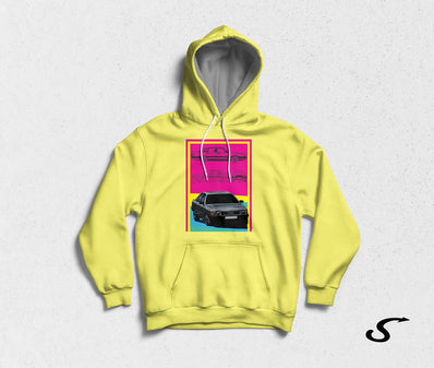 Hoodie Felpa bianca con cappuccio - Audi 100