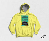 Hoodie Felpa bianca con cappuccio - Audi 100