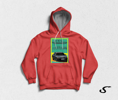 Hoodie Felpa bianca con cappuccio - Audi 100