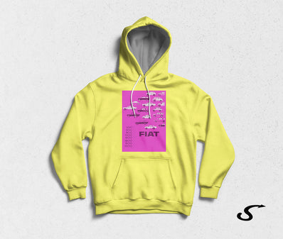 Hoodie Felpa bianca con cappuccio - Fiat Millenovecentosessantatrè