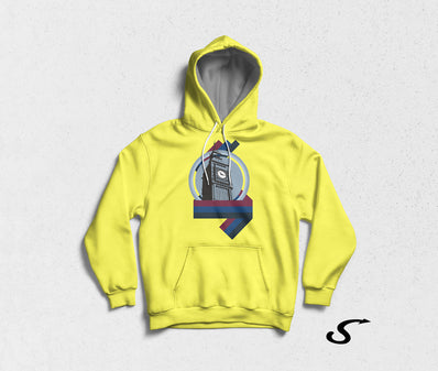 Hoodie Felpa con cappuccio Capitali dell'Auto | Big Ben Theory