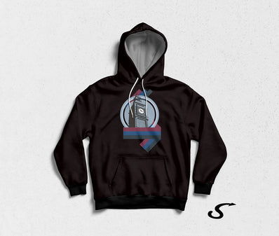 Hoodie Felpa con cappuccio Capitali dell'Auto | Big Ben Theory