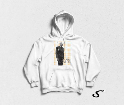 Hoodie Felpa bianca con cappuccio - Gianni Agnelli