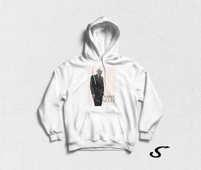 Hoodie Felpa bianca con cappuccio - Gianni Agnelli