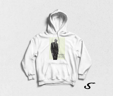 Hoodie Felpa bianca con cappuccio - Gianni Agnelli