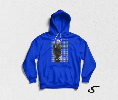 Hoodie Felpa blu con cappuccio - Gianni Agnelli