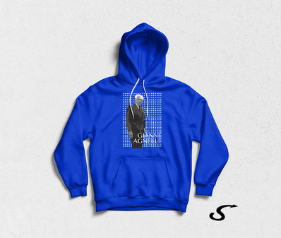 Hoodie Felpa blu con cappuccio - Gianni Agnelli