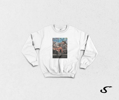 Sweatshirt Felpa girocollo Adriano Celentano / Azzurro