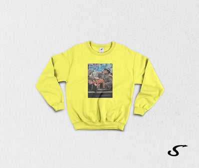 Sweatshirt Felpa girocollo Adriano Celentano / Azzurro