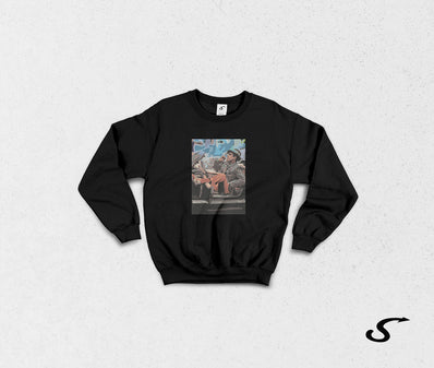 Sweatshirt Felpa girocollo Adriano Celentano / Azzurro