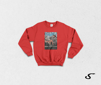 Sweatshirt Felpa girocollo Adriano Celentano / Azzurro