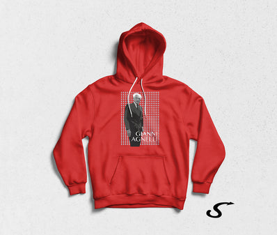 Hoodie Felpa rossa con cappuccio - Gianni Agnelli