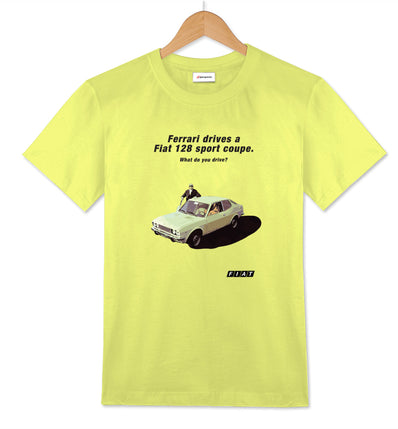 Fiat 128 sport coupe | Enzo Ferrari T-shirt