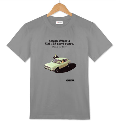 Fiat 128 sport coupe | Enzo Ferrari T-shirt