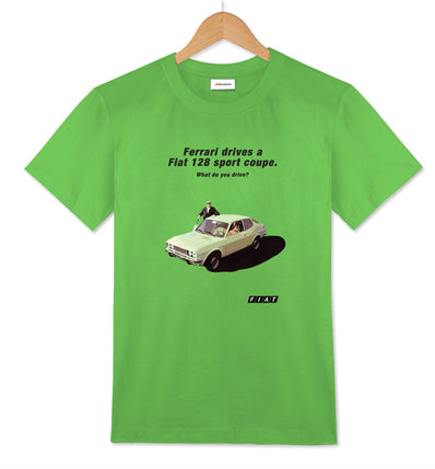 Fiat 128 sport coupe | Enzo Ferrari T-shirt