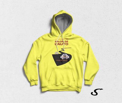 Hoodie Felpa con cappuccio Salon de l'Auto, Paris 1968