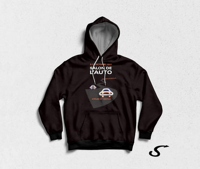Hoodie Felpa con cappuccio Salon de l'Auto, Paris 1968