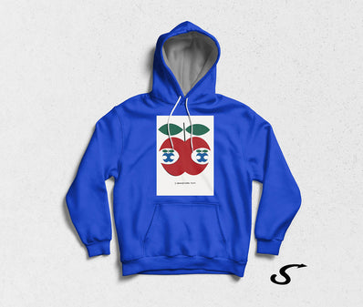 Hoodie Felpa bianca con cappuccio - Chi Vespa mangia le mele