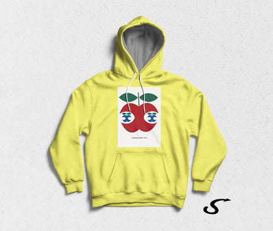 Hoodie Felpa bianca con cappuccio - Chi Vespa mangia le mele