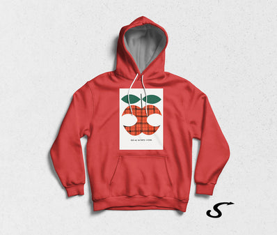 Hoodie Felpa bianca con cappuccio - Chi Vespa mangia le mele