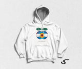 Hoodie Felpa bianca con cappuccio - Chi Vespa mangia le mele